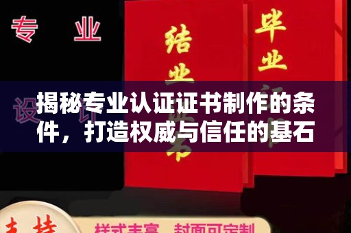 东阿揭秘专业认证证书制作的条件，打造权威与信任的基石