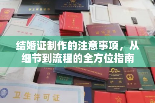 东阿结婚证制作的注意事项，从细节到流程的全方位指南