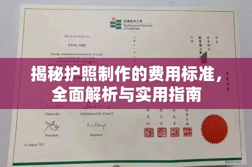 东阿揭秘护照制作的费用标准，全面解析与实用指南