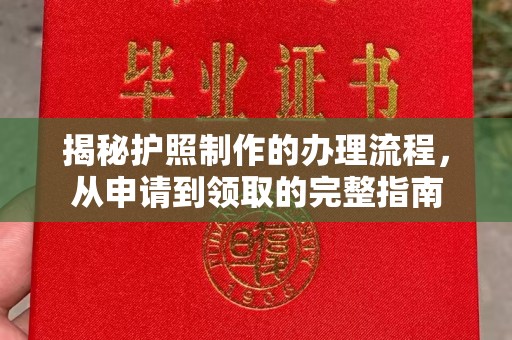 东阿揭秘护照制作的办理流程，从申请到领取的完整指南