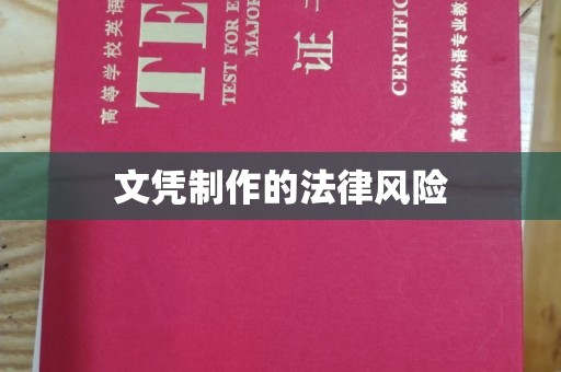 东阿文凭制作的法律风险