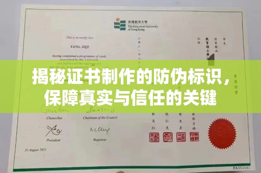 东阿揭秘证书制作的防伪标识，保障真实与信任的关键