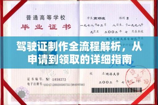 东阿驾驶证制作全流程解析，从申请到领取的详细指南